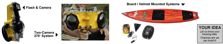 Specialized Systems including board and helmet Cameras